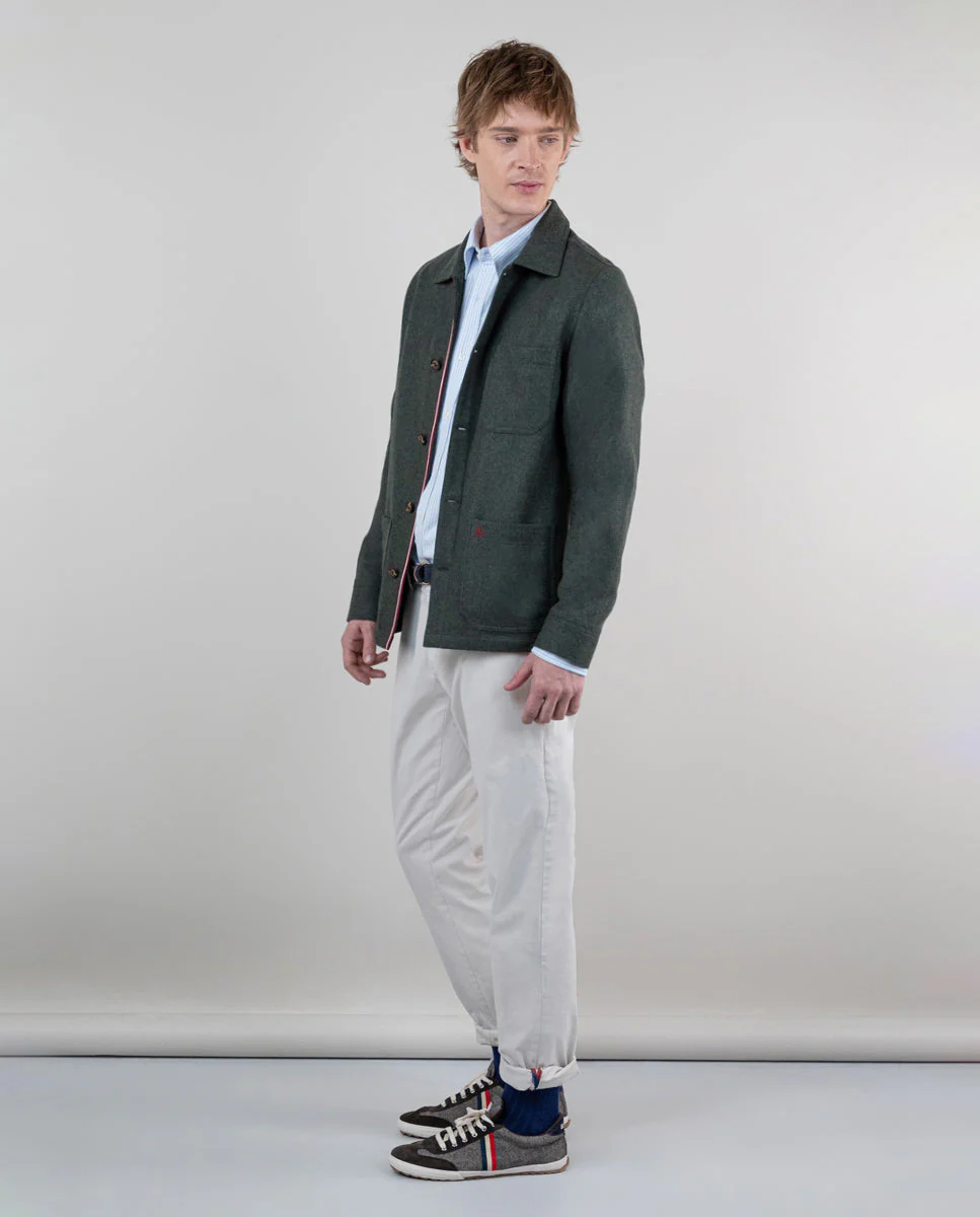 Sobrecamisa Lana Verde - Imagen 4