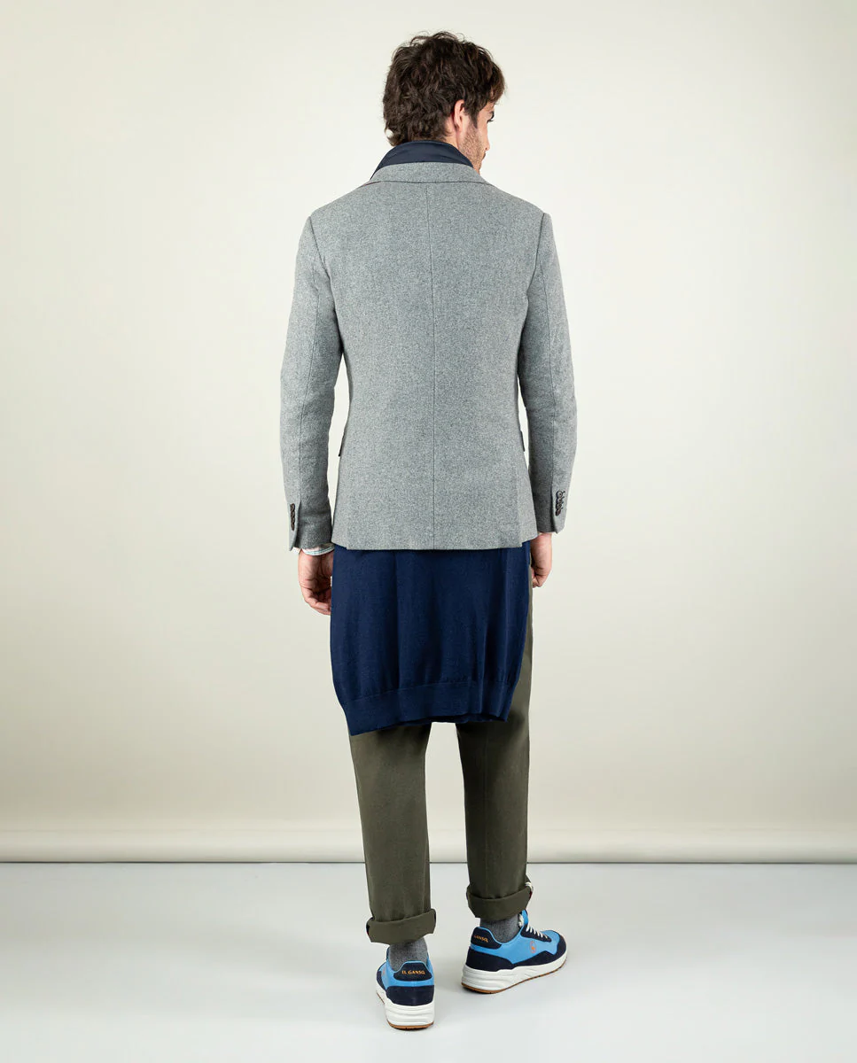 Americana Lana con Desmontable Gris - Imagen 4