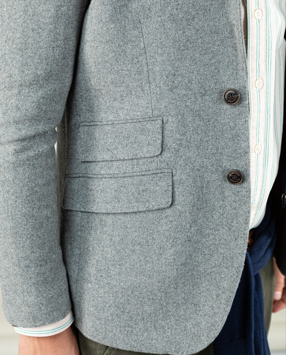 Americana Lana con Desmontable Gris - Imagen 9