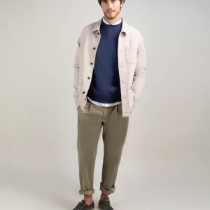 Sobrecamisa Algodón Garment Dyed Beige