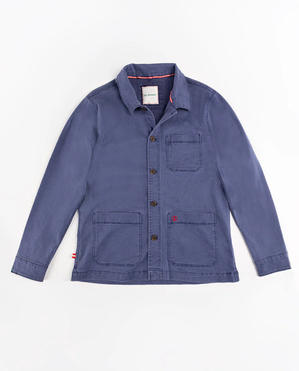 Sobrecamisa Algodón Garment Dyed Marino - Imagen 8