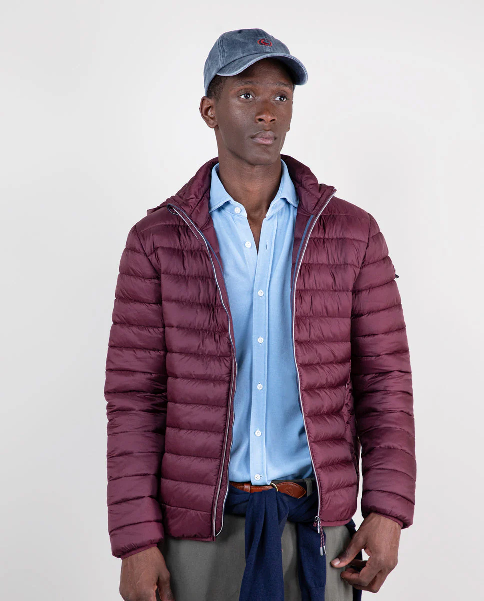 Chaqueta Acolchada Básica Berenjena - Imagen 5