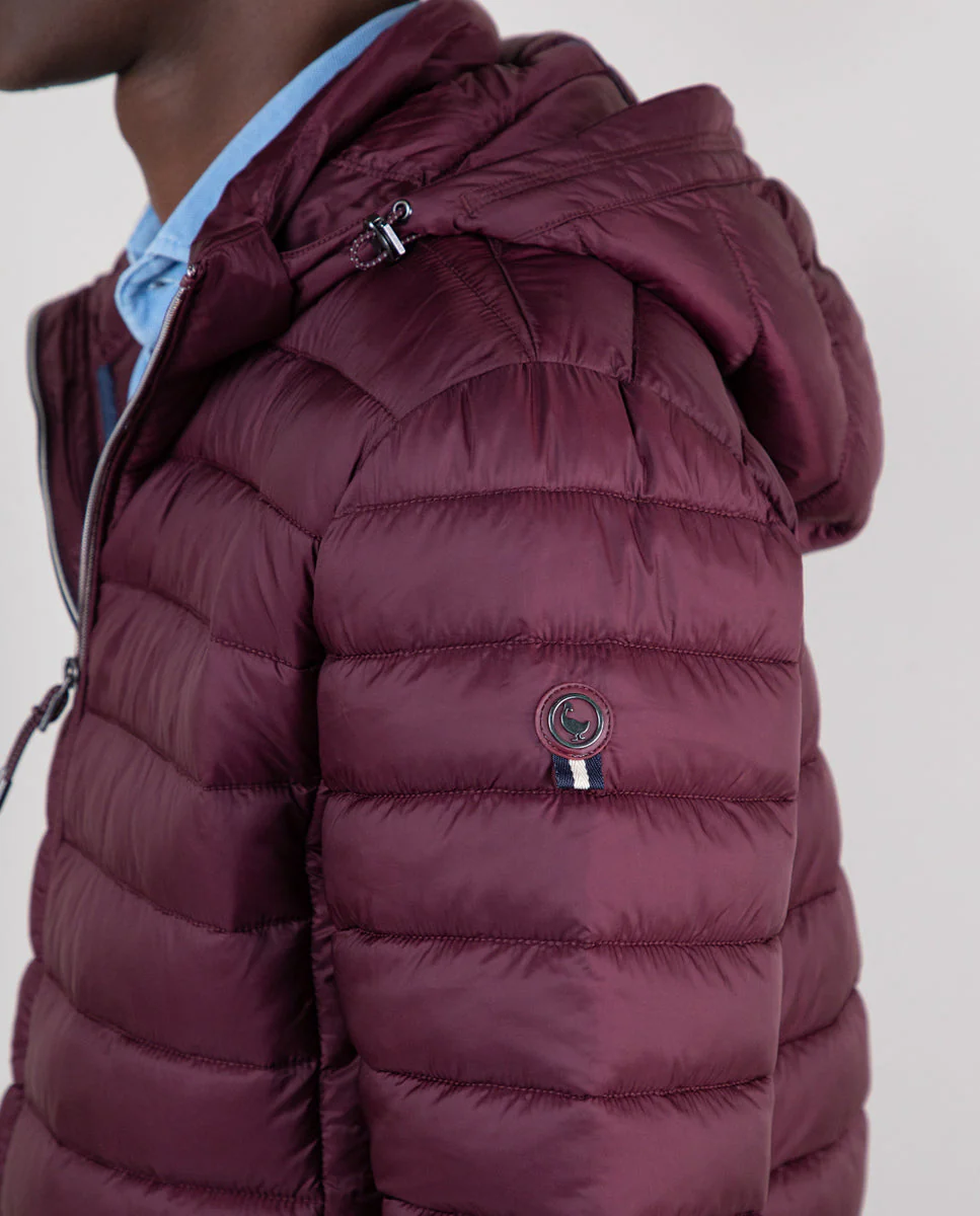 Chaqueta Acolchada Básica Berenjena - Imagen 4