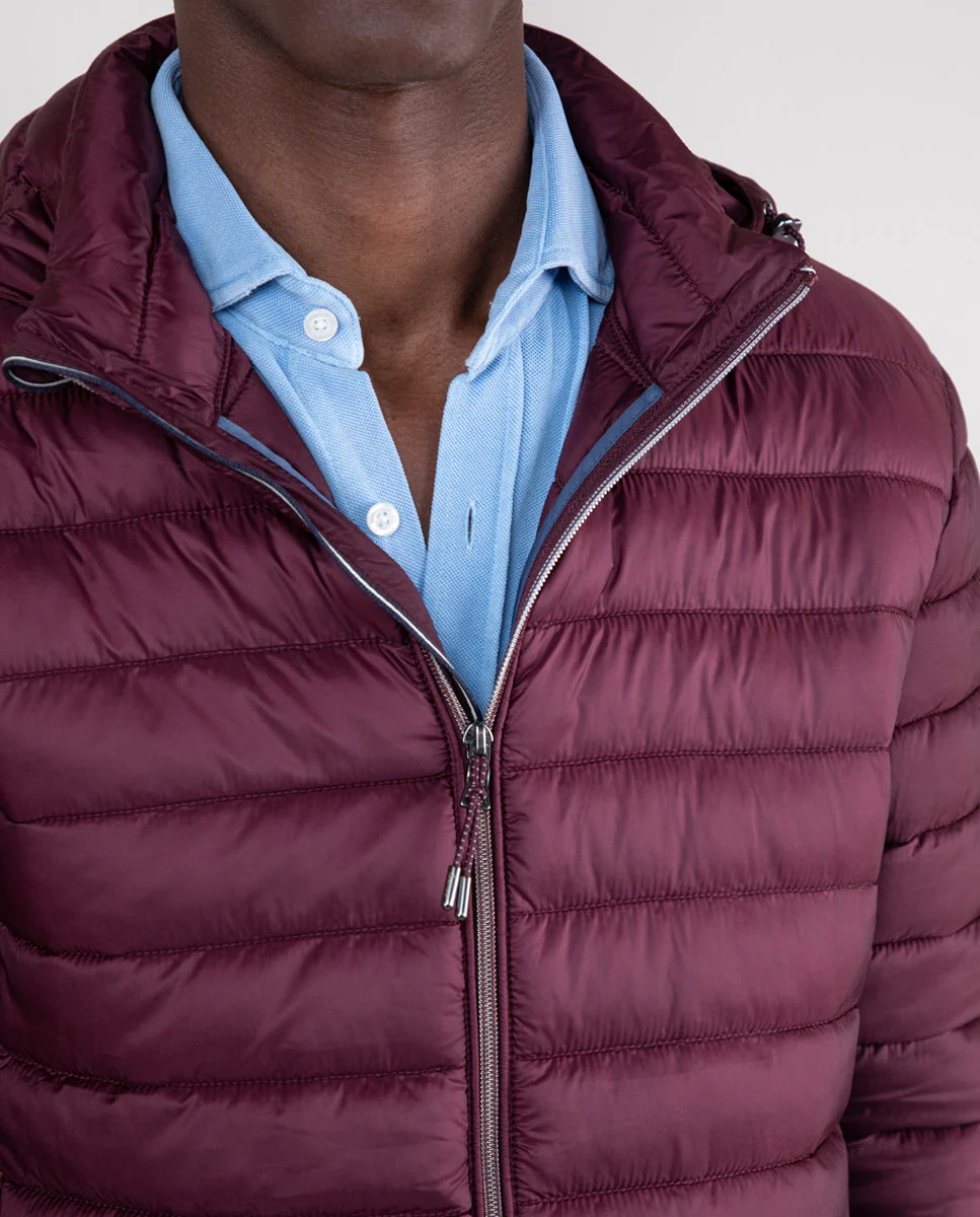 Chaqueta Acolchada Básica Berenjena - Imagen 3