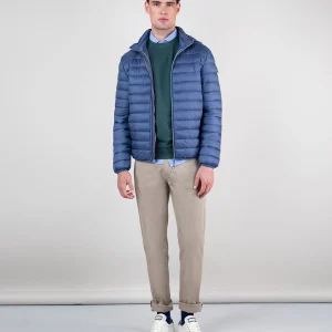 Chaqueta Acolchada Básica Azul