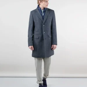 Abrigo Paño Liso Gris