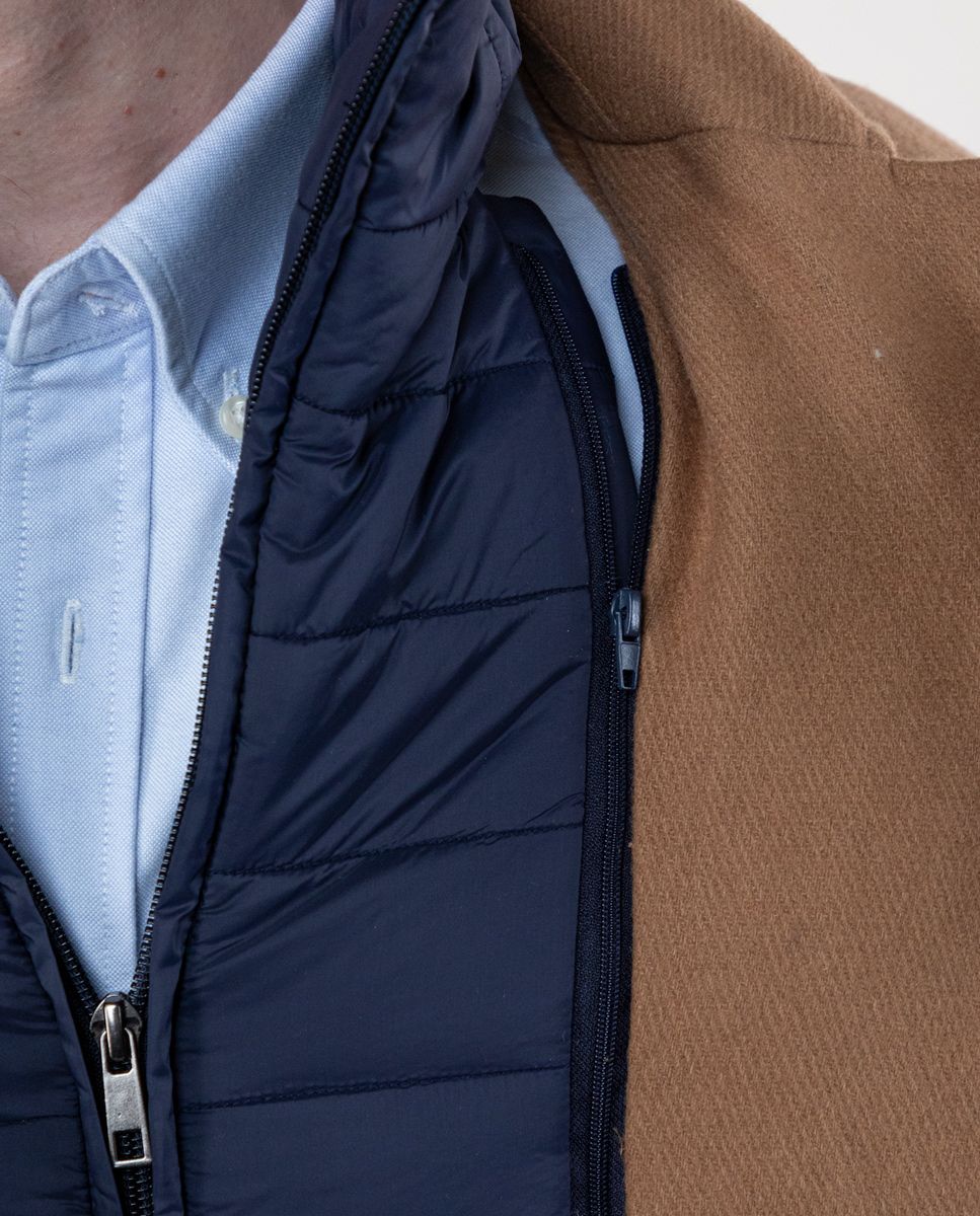 Abrigo Paño Liso Camel - Imagen 4