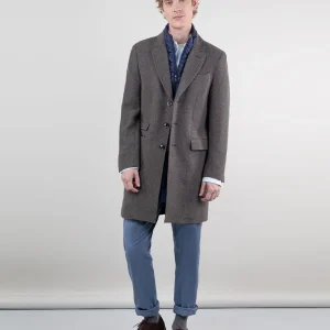 Abrigo Paño Liso Chocolate