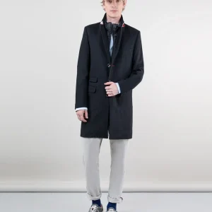 Abrigo Paño Liso Negro