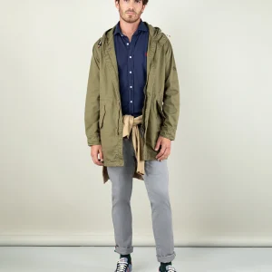 Parka Gasolinera Casual Verde