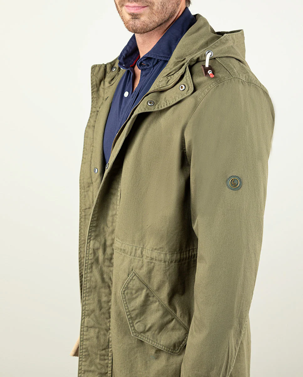 Parka Gasolinera Casual Verde - Imagen 7