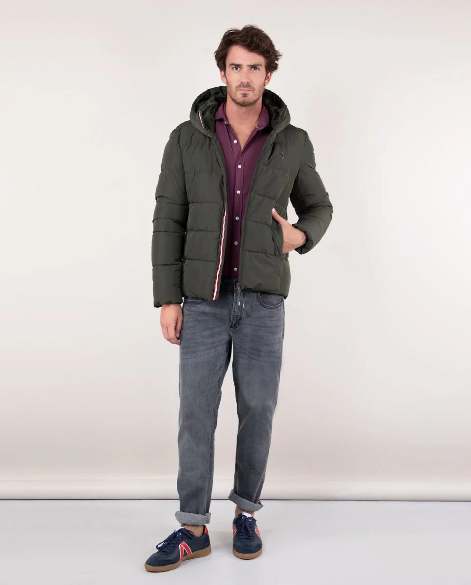 Abrigo Corto Acolchado Verde