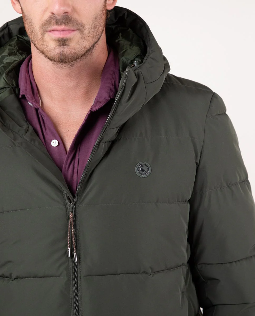 Abrigo Corto Acolchado Verde - Imagen 5