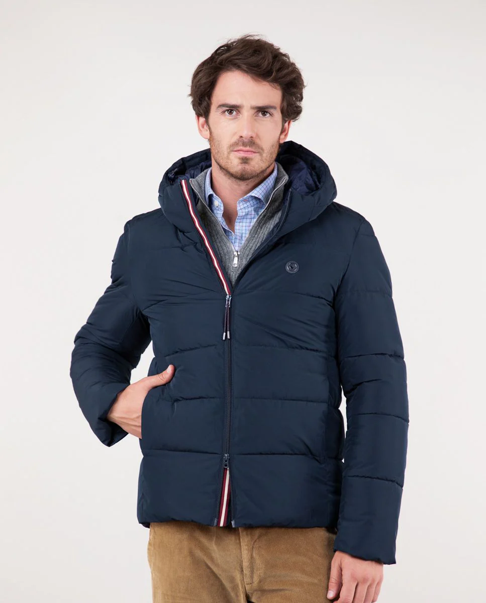 Abrigo Corto Acolchado Marino - Imagen 4