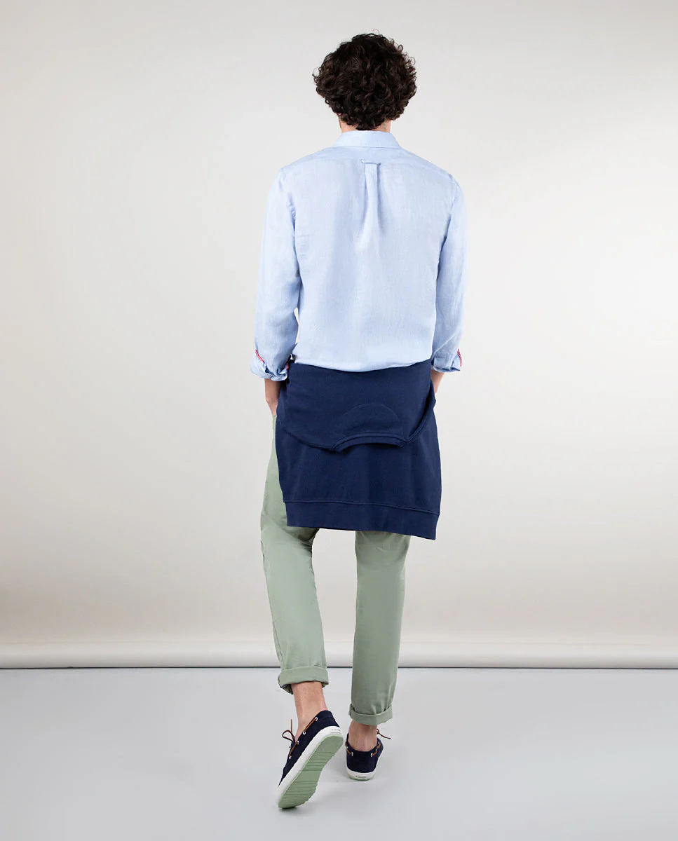 Camisa Lino Celeste - Imagen 5