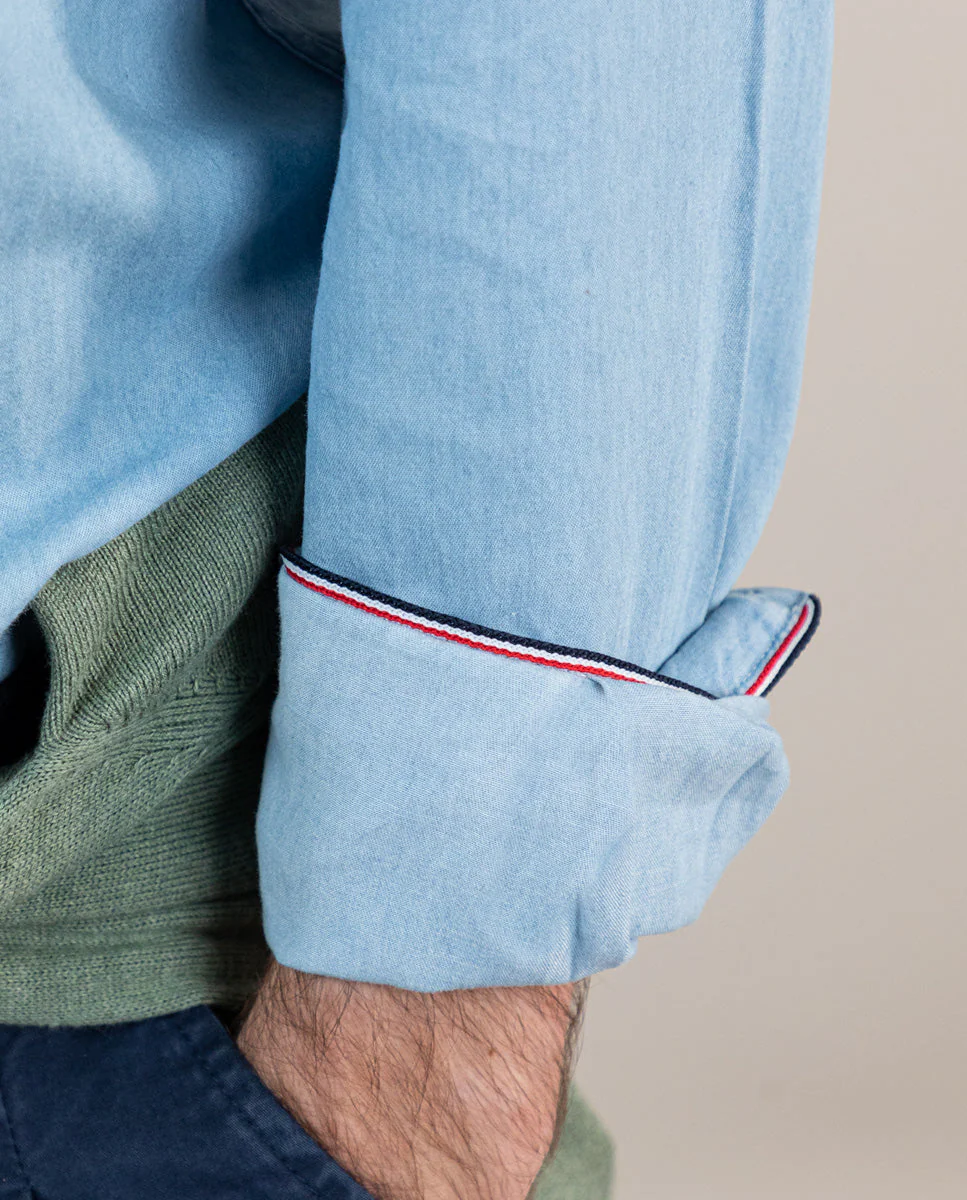 Camisa Denim Bleach - Imagen 3