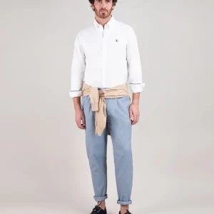 Camisa Oxford Liso Blanco