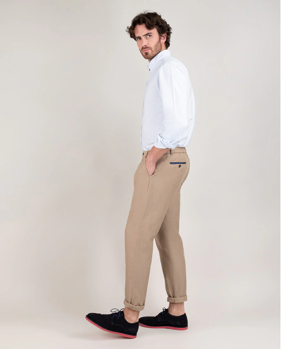 Camisa Oxford Yale Celeste - Imagen 5