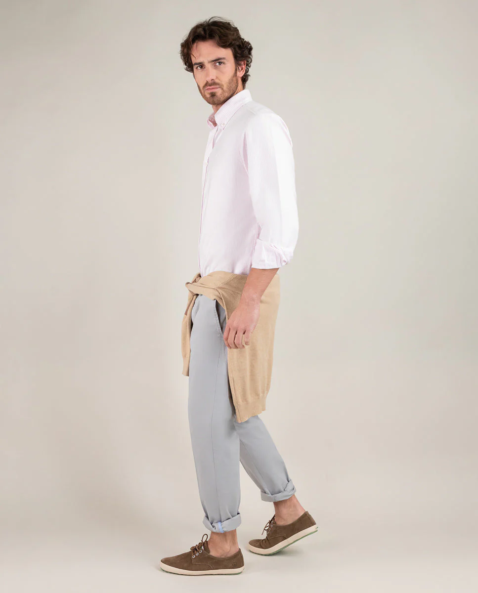 Camisa Oxford Yale Rosa - Imagen 5