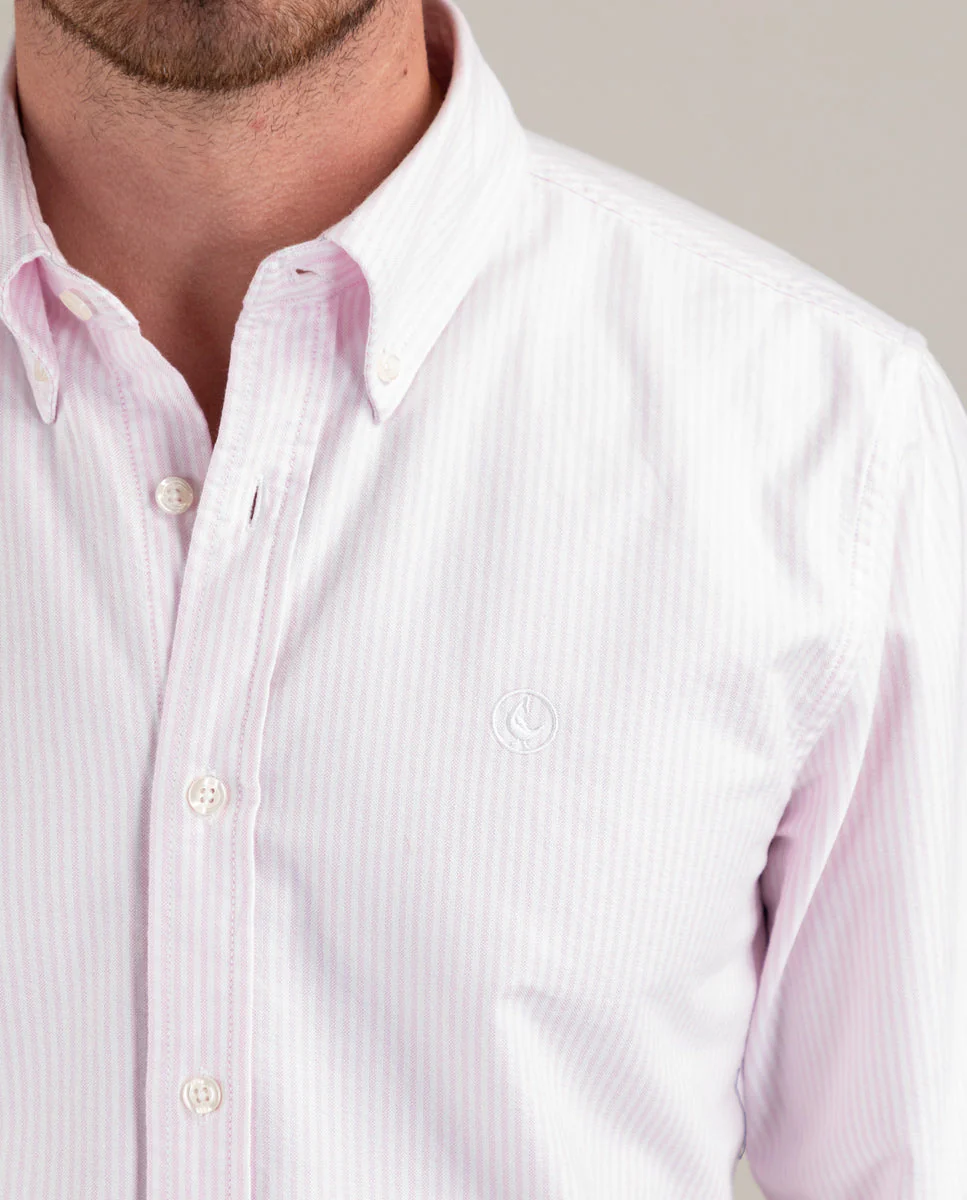 Camisa Oxford Yale Rosa - Imagen 3