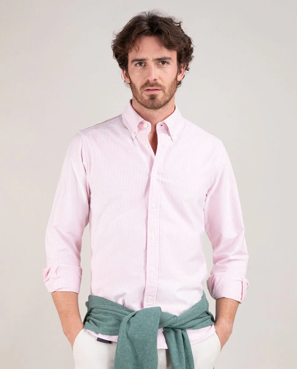 Camisa Oxford Yale Rojo - Imagen 3