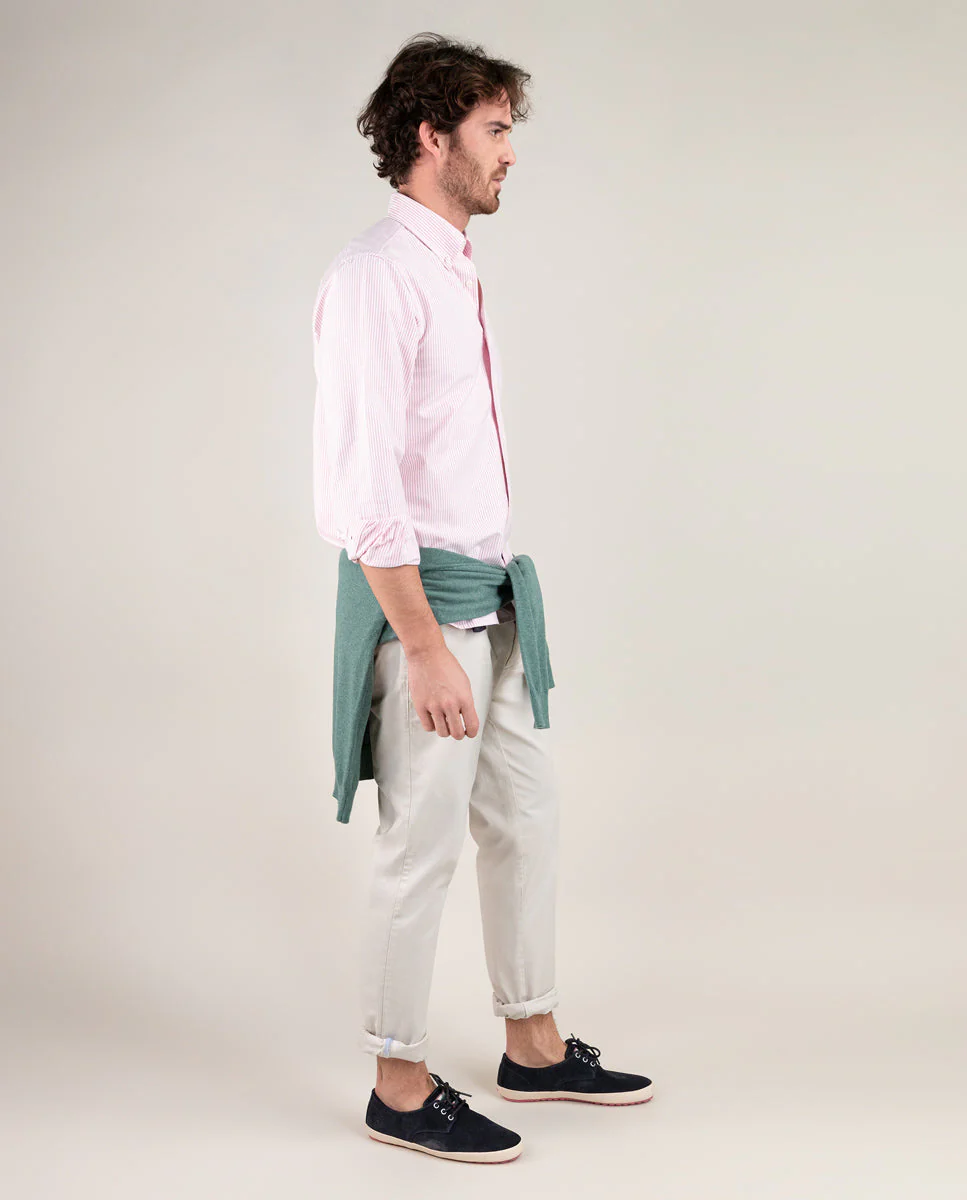 Camisa Oxford Yale Rojo - Imagen 4