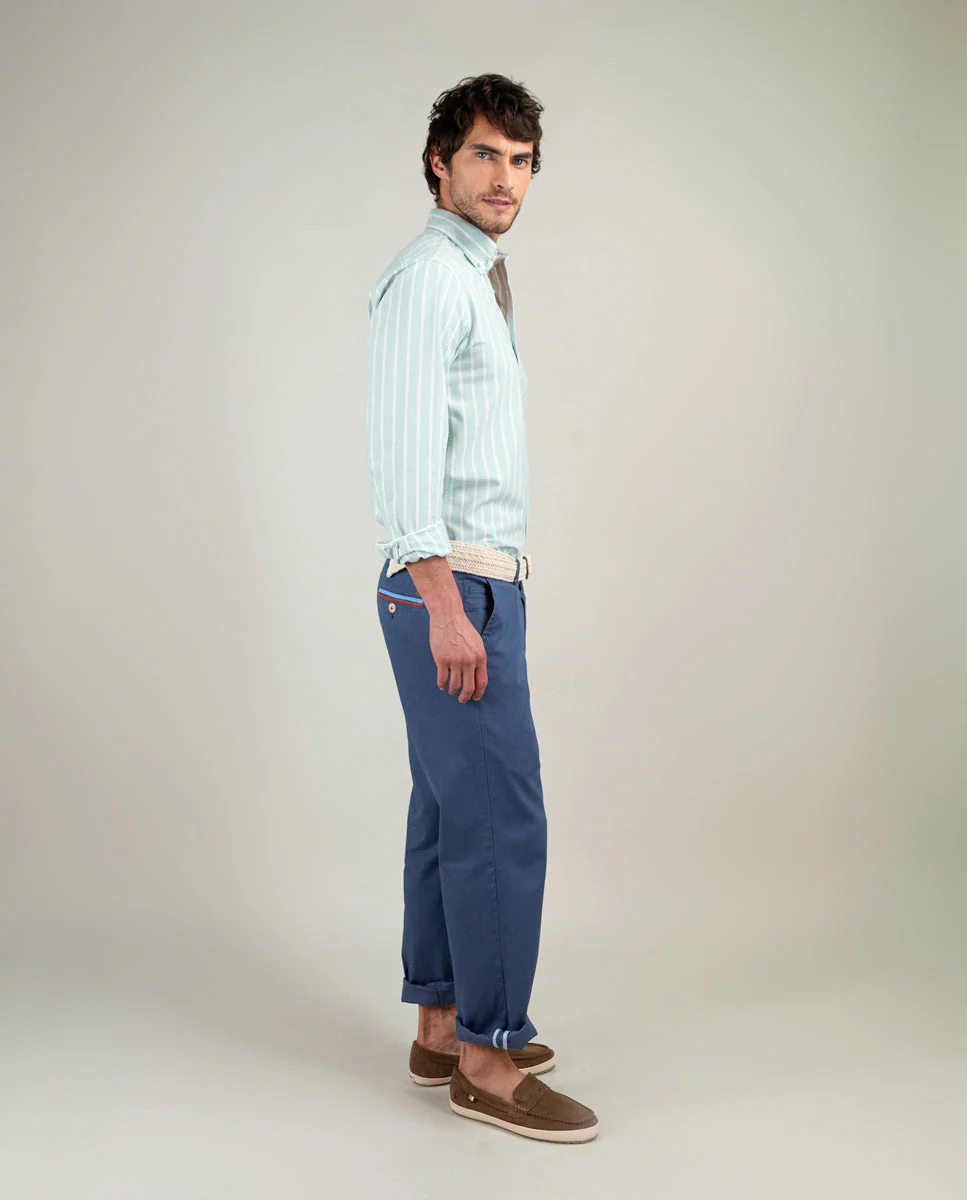 Camisa Oxford Butcher Verde - Imagen 3