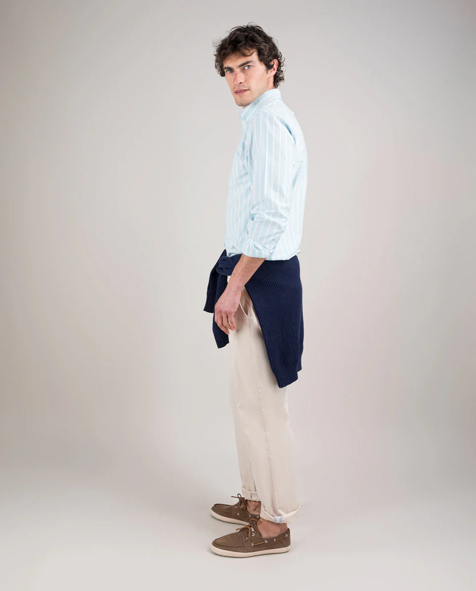 Camisa Oxford Butcher Aguamarina - Imagen 6
