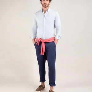 Camisa Algodón Garment Dyed Gris