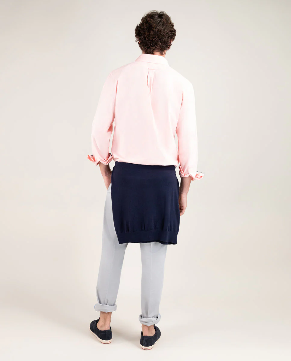 Camisa Algodón Garment Dyed Rosa - Imagen 4