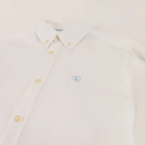 Camisa Lino Garment Dyed Blanco