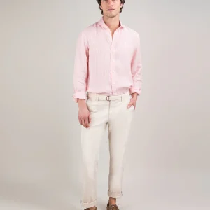 Camisa Lino Yale Rojo