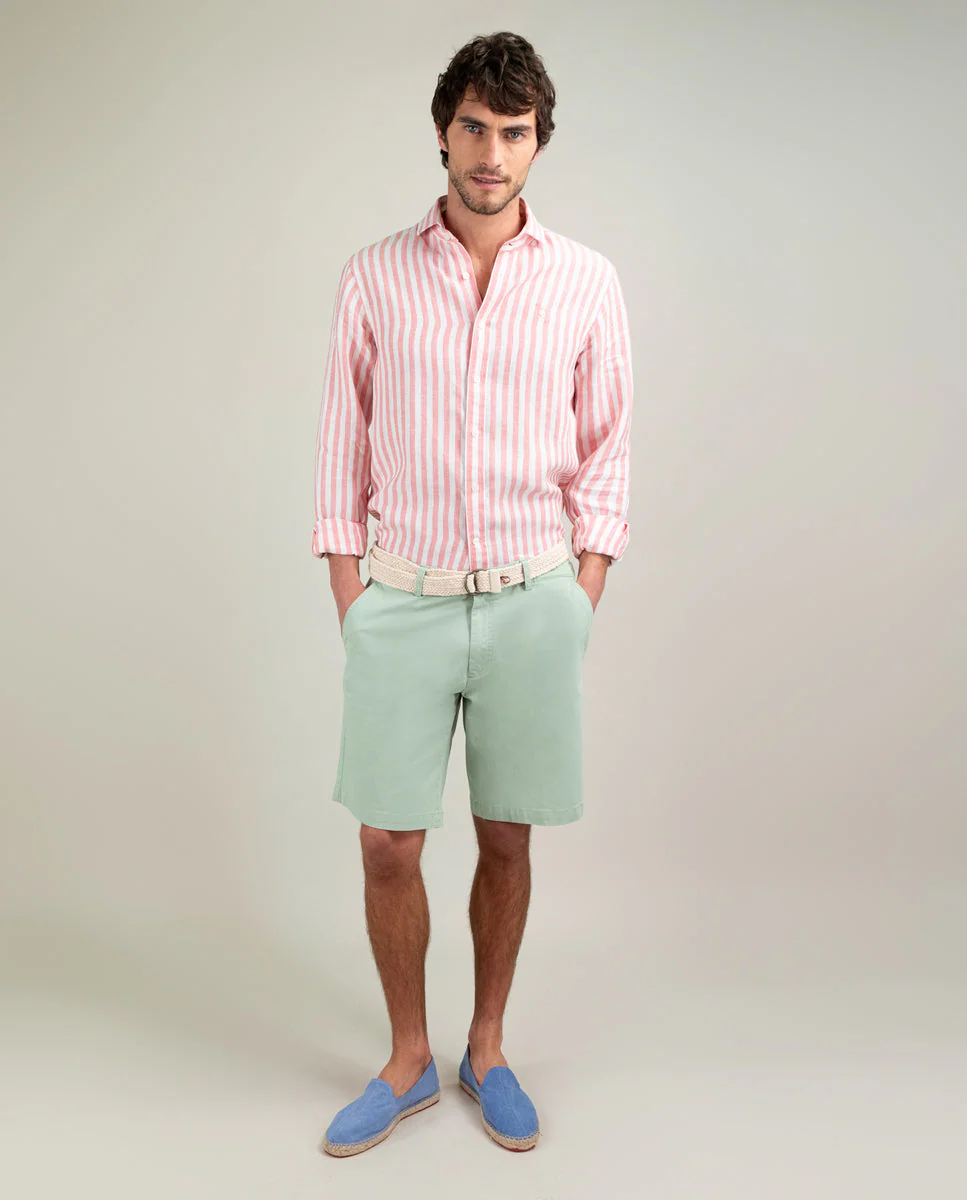 Camisa Lino Raya Kodak Rosa