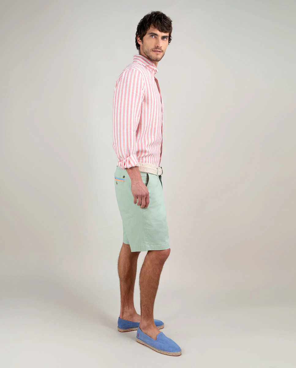 Camisa Lino Raya Kodak Rosa - Imagen 4