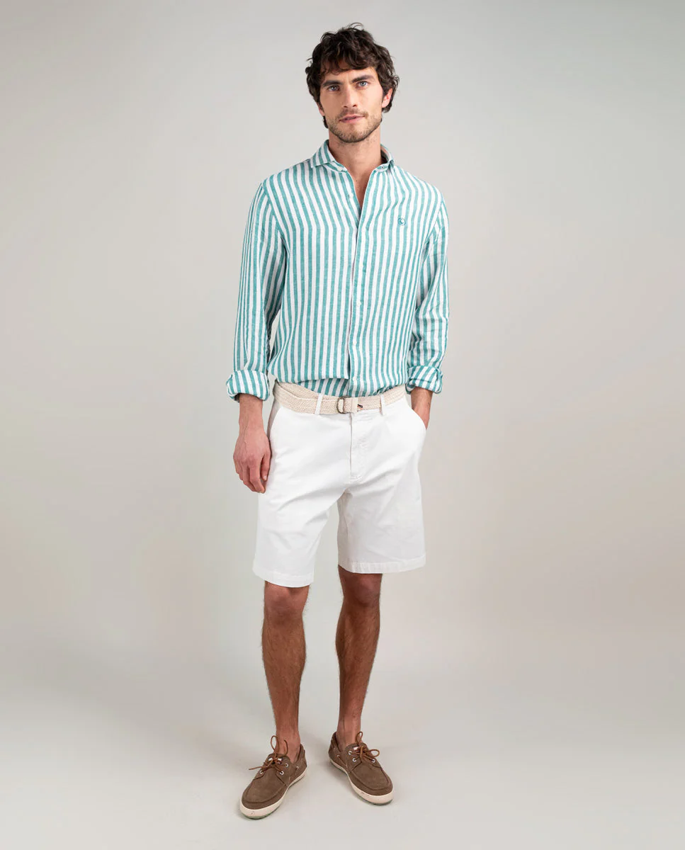 Camisa Lino Raya Kodak Verde