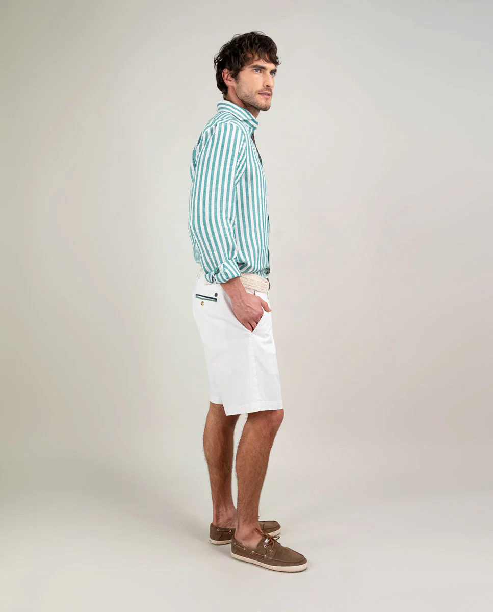 Camisa Lino Raya Kodak Verde - Imagen 3