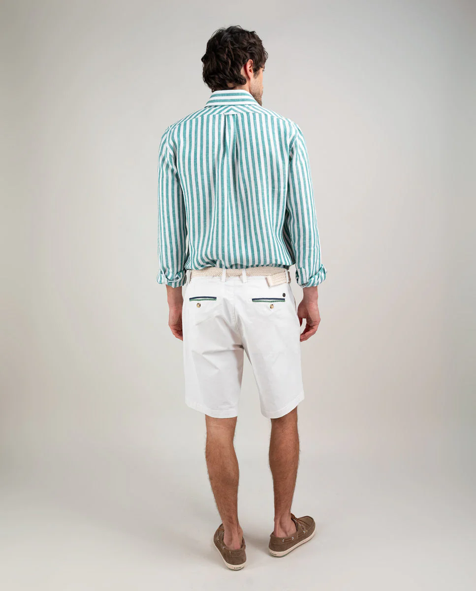 Camisa Lino Raya Kodak Verde - Imagen 4