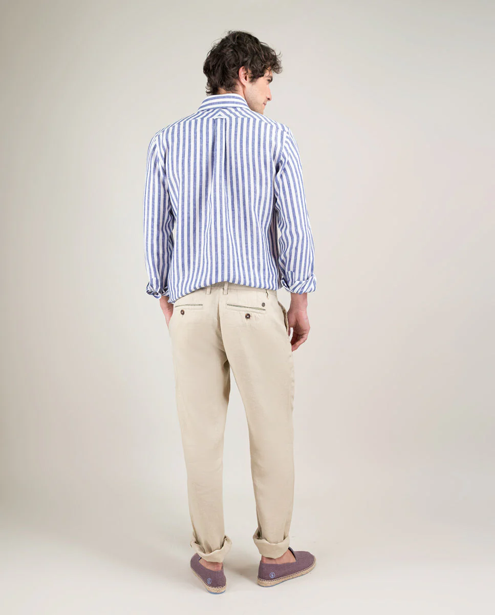 Camisa Lino Raya Kodak Azul - Imagen 4