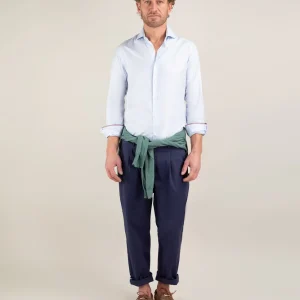 Camisa Popelín Celeste