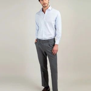 Camisa Pin Point Yale Celeste