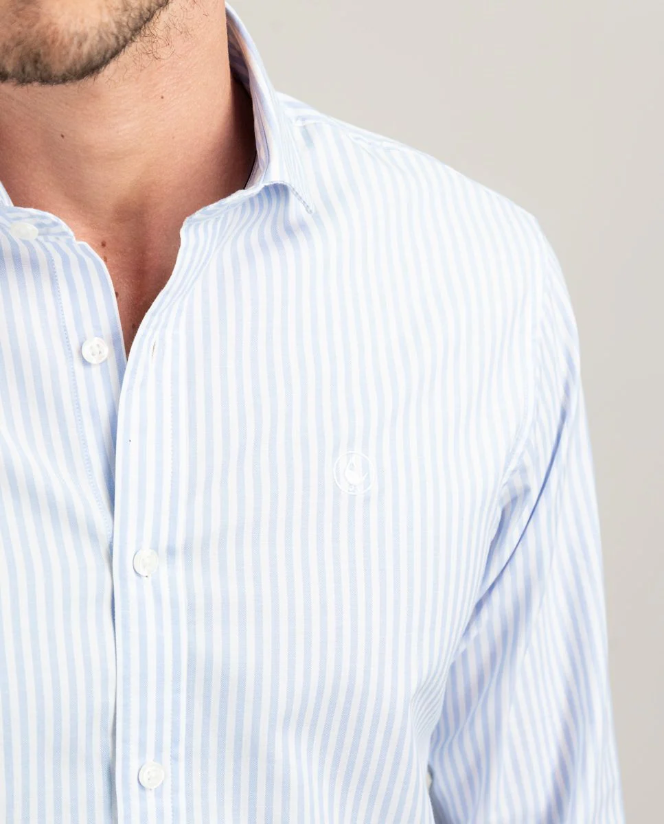 Camisa Pin Point Raya Kodak Celeste - Imagen 8
