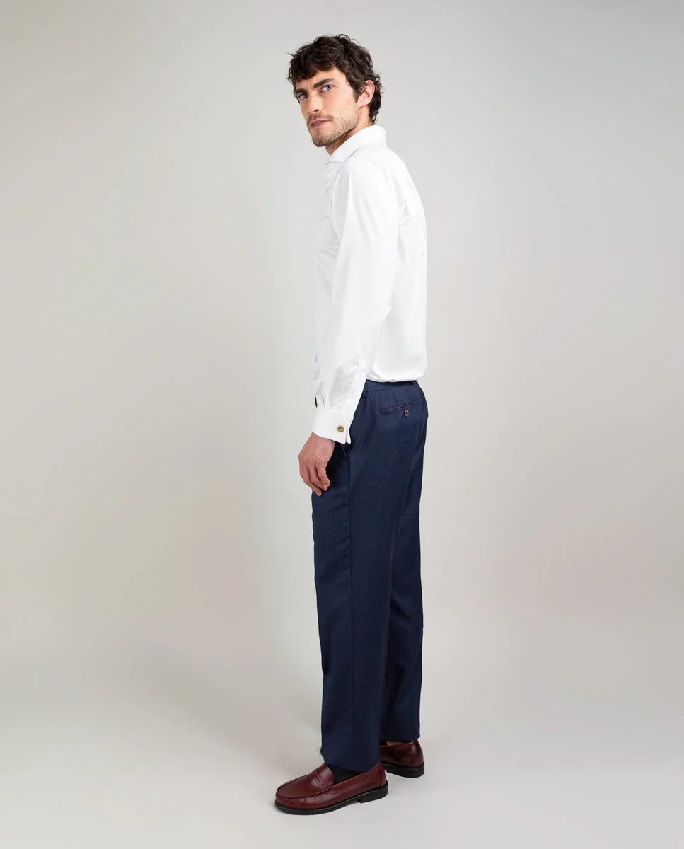 Camisa Twill Blanca Gemelos - Imagen 3