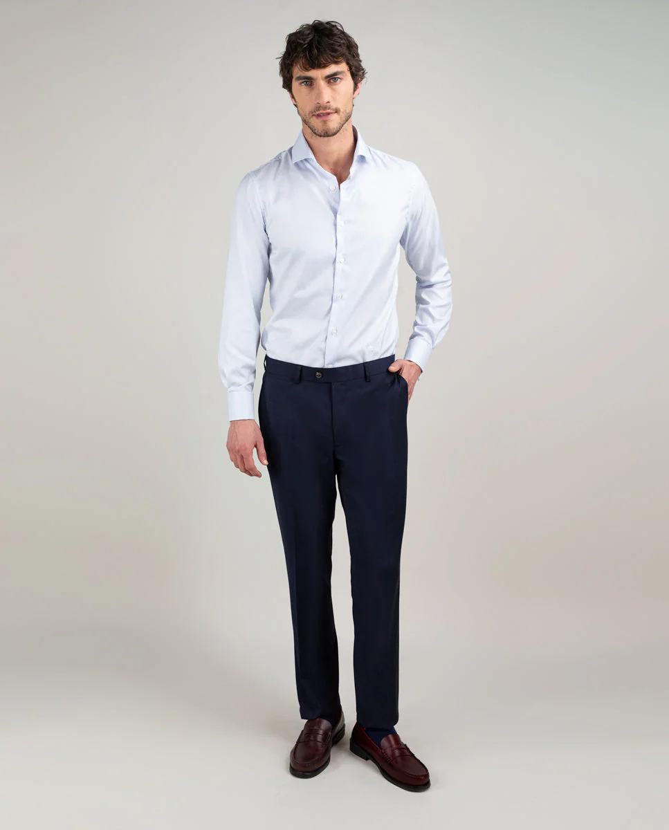 Camisa Twill Mil Rayas Gemelos