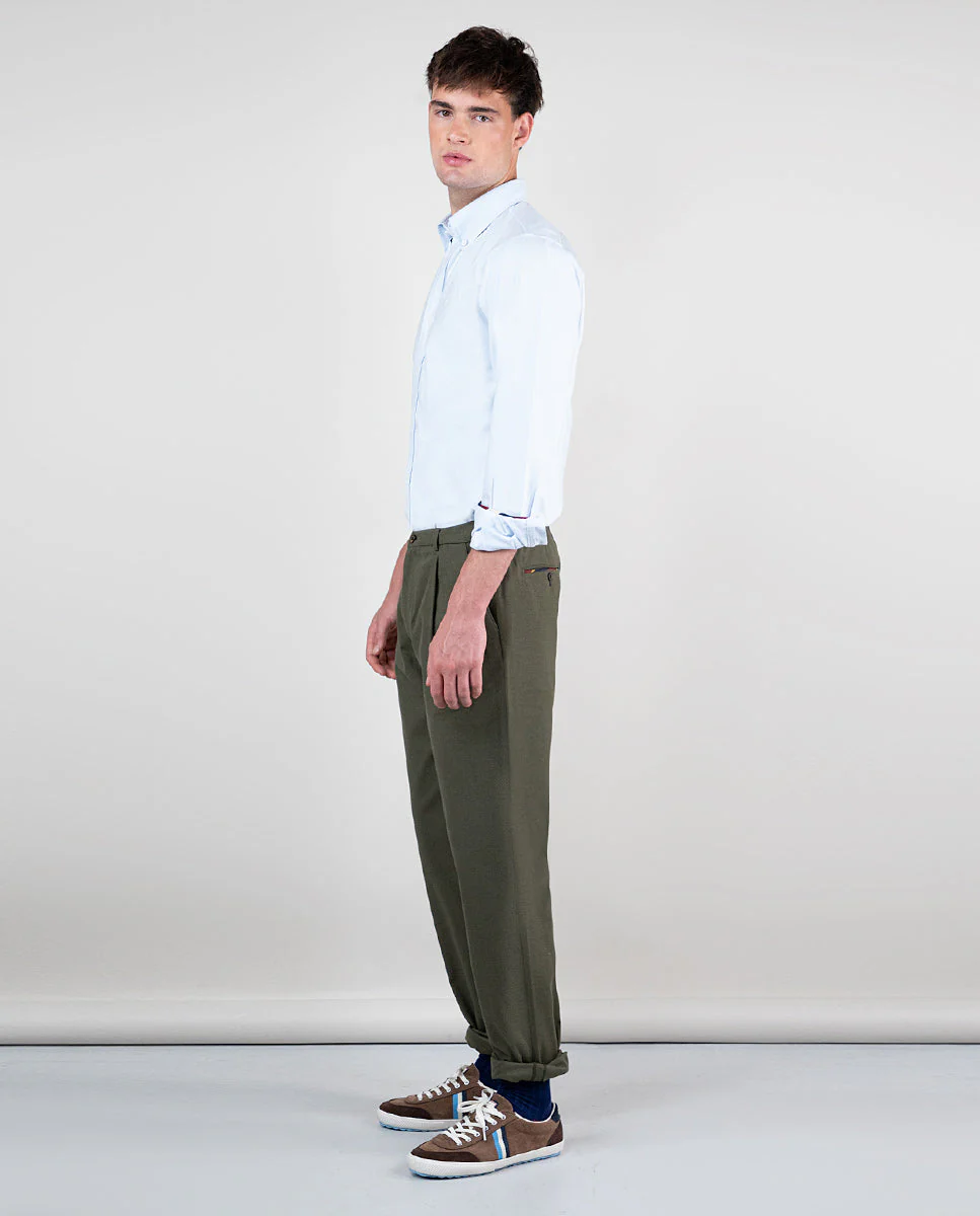 Camisa Oxford Liso Celeste - Imagen 3