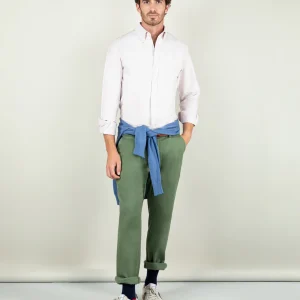 Camisa Oxford Liso Melocotón