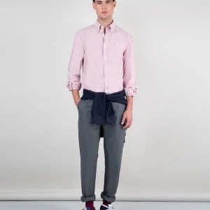 Camisa Oxford Liso Rojo