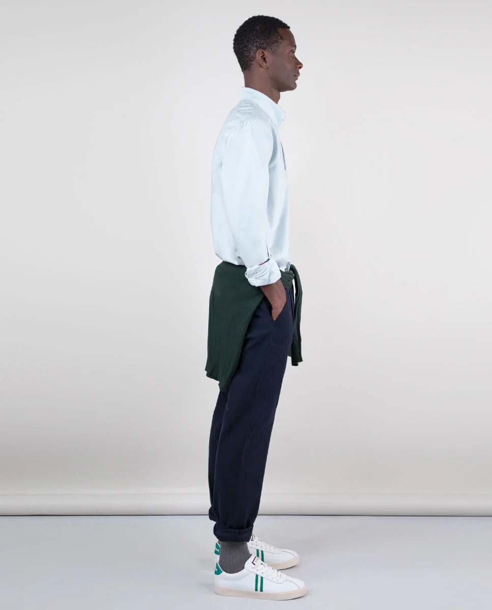 Camisa Oxford Liso Verde - Imagen 4