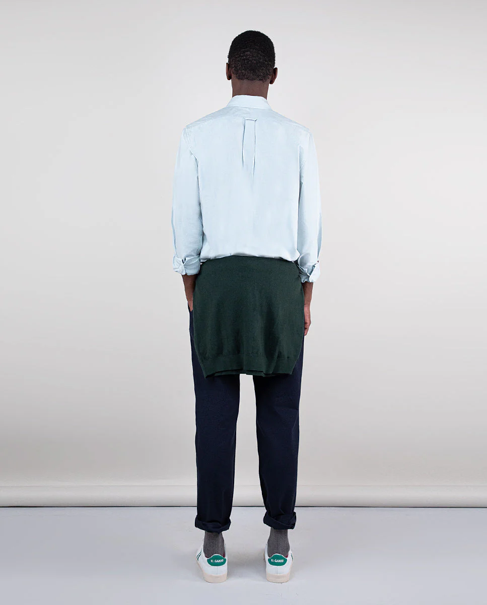 Camisa Oxford Liso Verde - Imagen 3