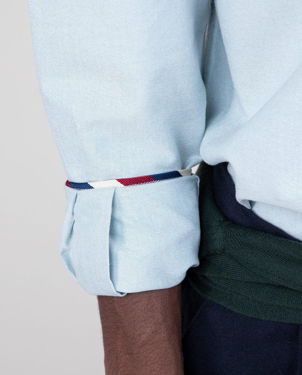 Camisa Oxford Liso Verde - Imagen 5