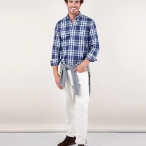 Camisa Tartán Marino